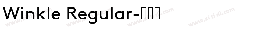 Winkle Regular字体转换